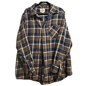 Northeast Outfitters Men's Plaid Flannel Shirt Long Sleeve Button Up XL